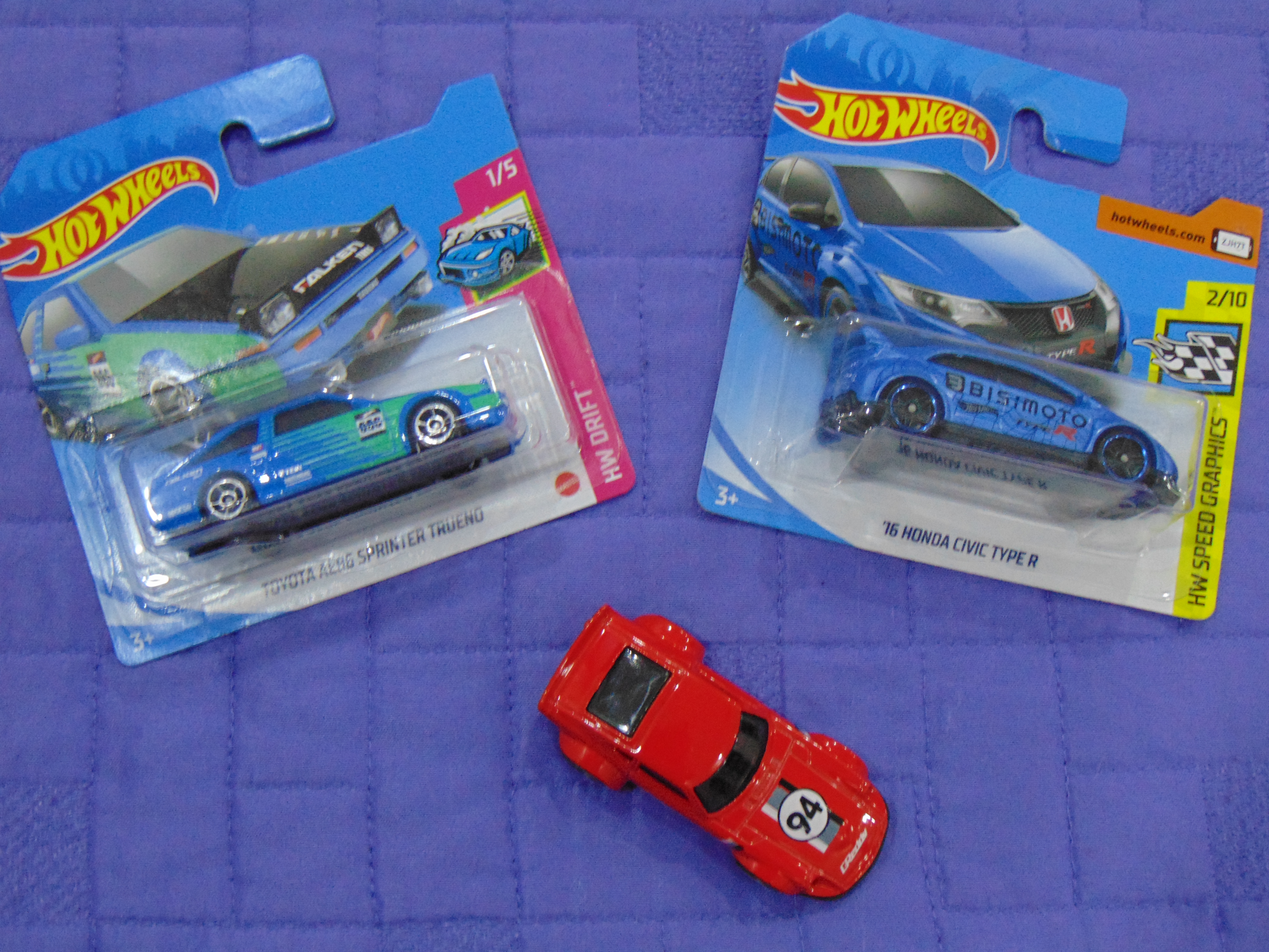 Hot Wheels '16 Honda Civic Type R HW Speed Graphics #2/10 Blue Diecast Mattel 